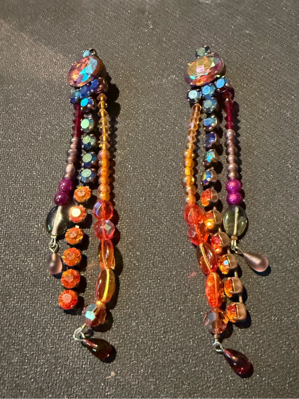 Joan Rivers Classics Collection Signed Clip-On Statement Duster Earrings